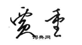 駱恆光賈重草書個性簽名怎么寫