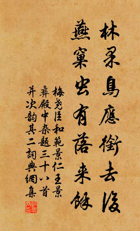 里社依然題晝錦，昆雲不絕佩鞶囊 詩詞名句