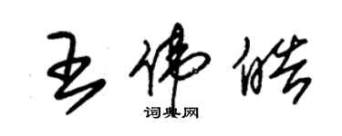 朱錫榮王偉皓草書個性簽名怎么寫