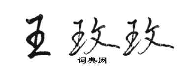 駱恆光王玫玫行書個性簽名怎么寫