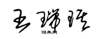 朱錫榮王瑞琪草書個性簽名怎么寫