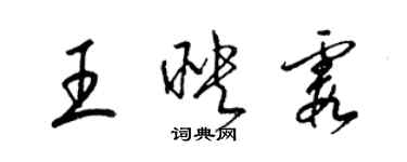 梁錦英王映霞草書個性簽名怎么寫