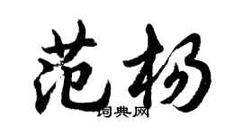 胡問遂范楊行書個性簽名怎么寫