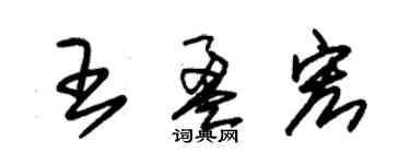 朱錫榮王盈宏草書個性簽名怎么寫