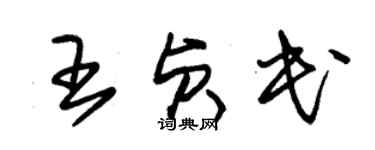 朱錫榮王貞民草書個性簽名怎么寫