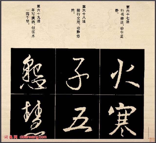 王羲之行書結構92法