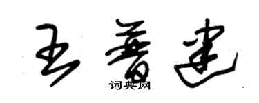 朱錫榮王普建草書個性簽名怎么寫