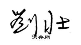 曾慶福劉壯草書個性簽名怎么寫