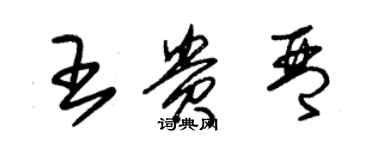 朱錫榮王貴琴草書個性簽名怎么寫