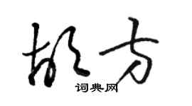 駱恆光胡方草書個性簽名怎么寫