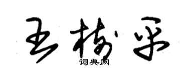 朱錫榮王樹平草書個性簽名怎么寫