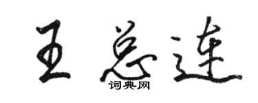 駱恆光王總連行書個性簽名怎么寫