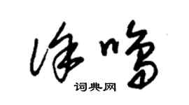 朱錫榮徐鳴草書個性簽名怎么寫