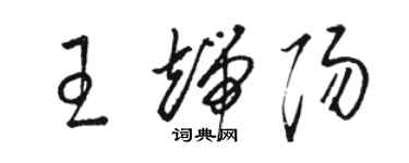 駱恆光王端陽草書個性簽名怎么寫