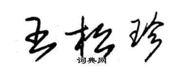 朱錫榮王松珍草書個性簽名怎么寫