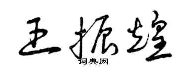 曾慶福王振煌草書個性簽名怎么寫
