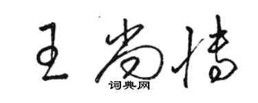 駱恆光王尚博草書個性簽名怎么寫