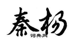 胡問遂秦楊行書個性簽名怎么寫
