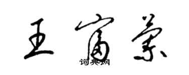 梁錦英王富蘭草書個性簽名怎么寫