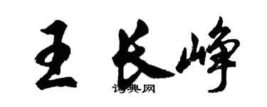 胡問遂王長崢行書個性簽名怎么寫