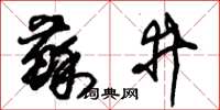 朱錫榮蘇井草書怎么寫