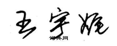 朱錫榮王宇娓草書個性簽名怎么寫