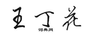 駱恆光王丁花行書個性簽名怎么寫