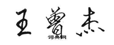 駱恆光王曾傑行書個性簽名怎么寫