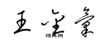 梁錦英王金匯草書個性簽名怎么寫