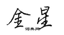 王正良金星行書個性簽名怎么寫