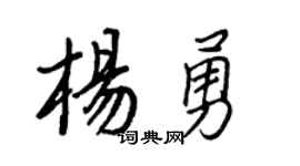 王正良楊勇行書個性簽名怎么寫