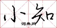 小知怎么寫好看