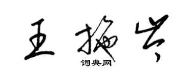 梁錦英王施岑草書個性簽名怎么寫