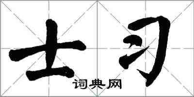 翁闓運士習楷書怎么寫