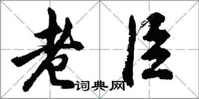 胡問遂老臣行書怎么寫