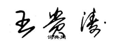 朱錫榮王貴濤草書個性簽名怎么寫