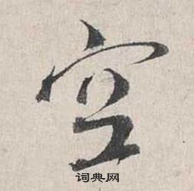 自書詩卷中蔡襄的寫法