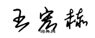 朱錫榮王宏赫草書個性簽名怎么寫