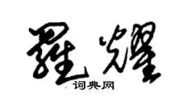 朱錫榮羅耀草書個性簽名怎么寫
