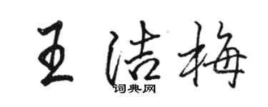 駱恆光王潔梅行書個性簽名怎么寫