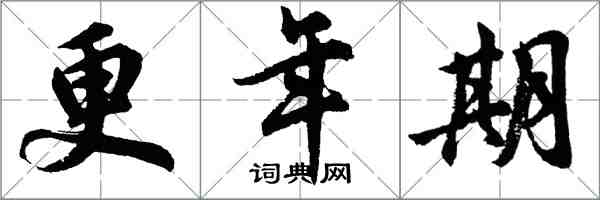 胡問遂更年期行書怎么寫