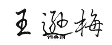 駱恆光王遜梅行書個性簽名怎么寫