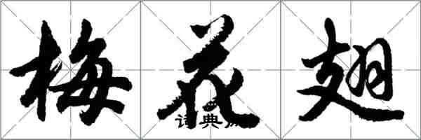 胡問遂梅花翅行書怎么寫