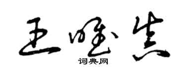 曾慶福王唯真草書個性簽名怎么寫