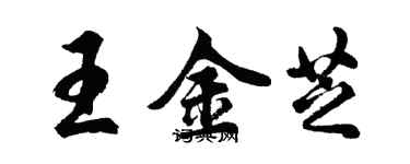 胡問遂王金芝行書個性簽名怎么寫