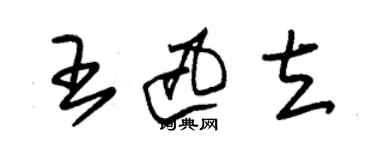 朱錫榮王迅立草書個性簽名怎么寫