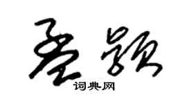 朱錫榮孟穎草書個性簽名怎么寫