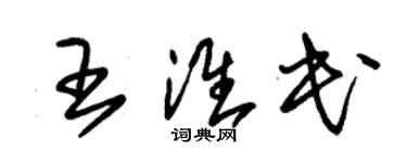 朱錫榮王淮民草書個性簽名怎么寫