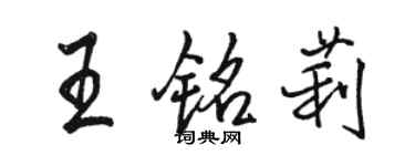 駱恆光王銘莉行書個性簽名怎么寫