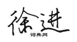 駱恆光徐進行書個性簽名怎么寫